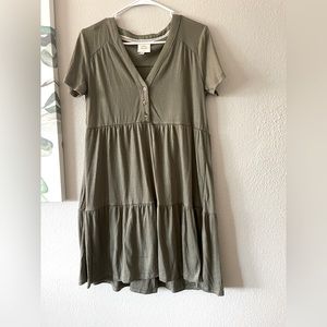 Green Knox Rose mid-length dress, size M